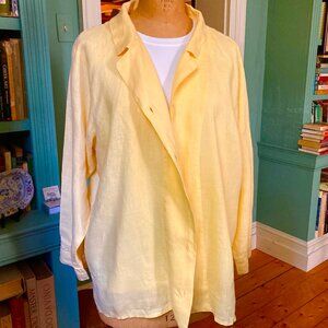 FLAX 100% linen Long Sleeve Blouse / Top